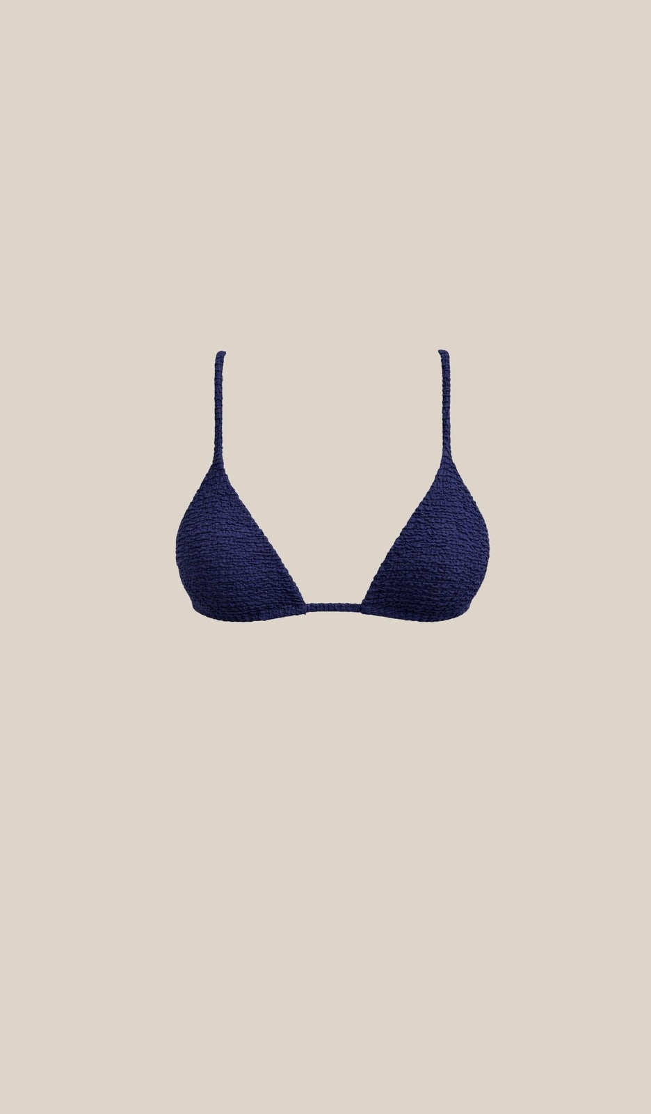 Lady Top - Navy Crinkle