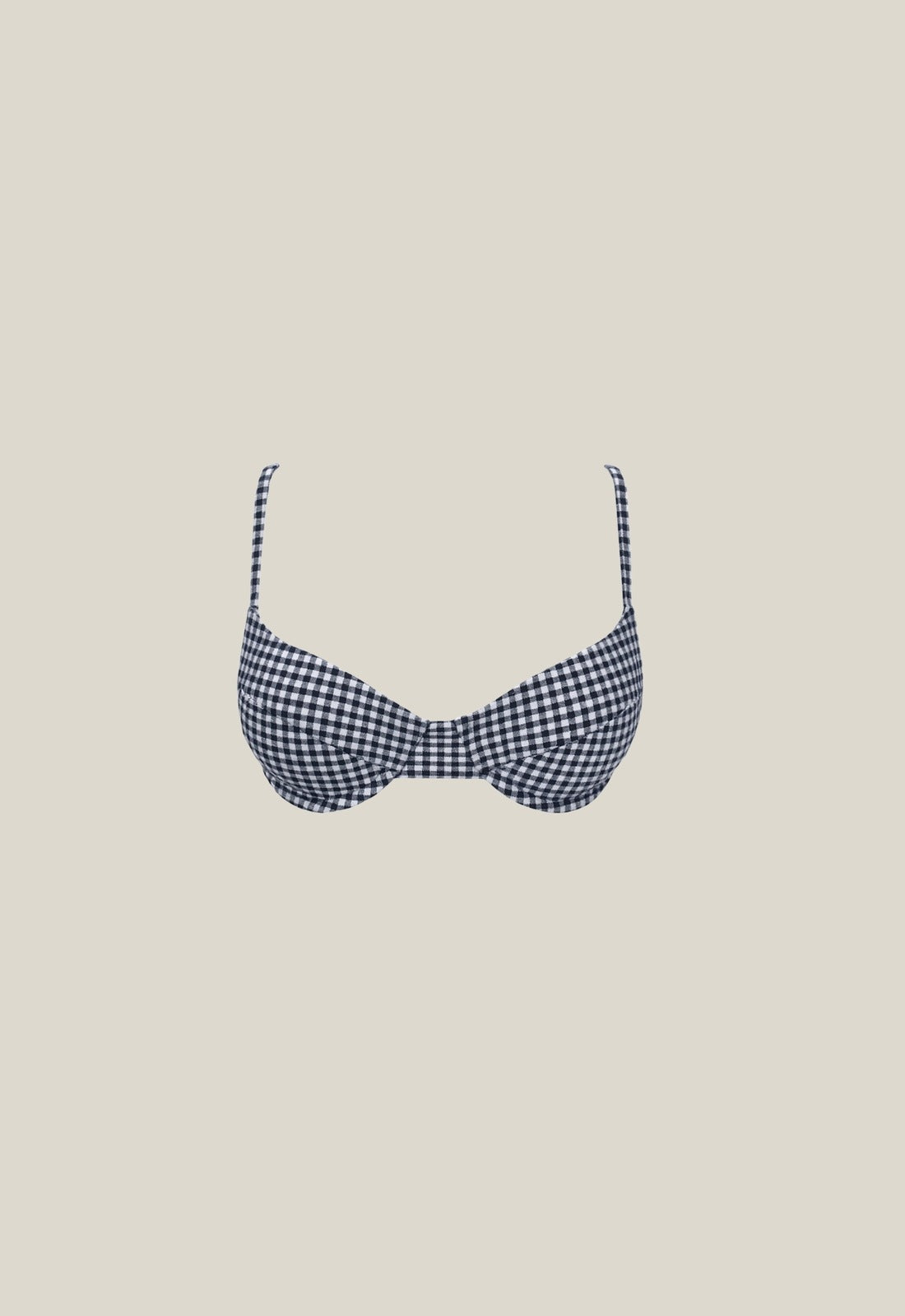 Cannonball Top - Navy Gingham