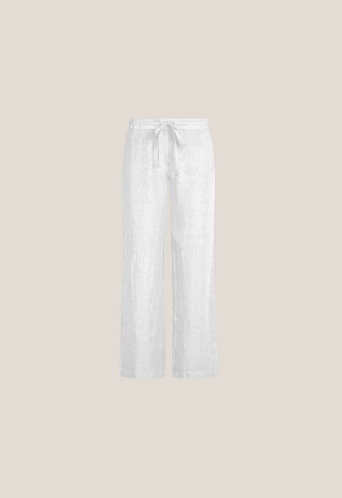 Linen Drawstring - White