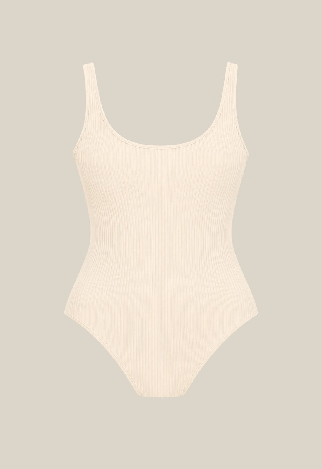 Stella One Piece - Cream Ribbed