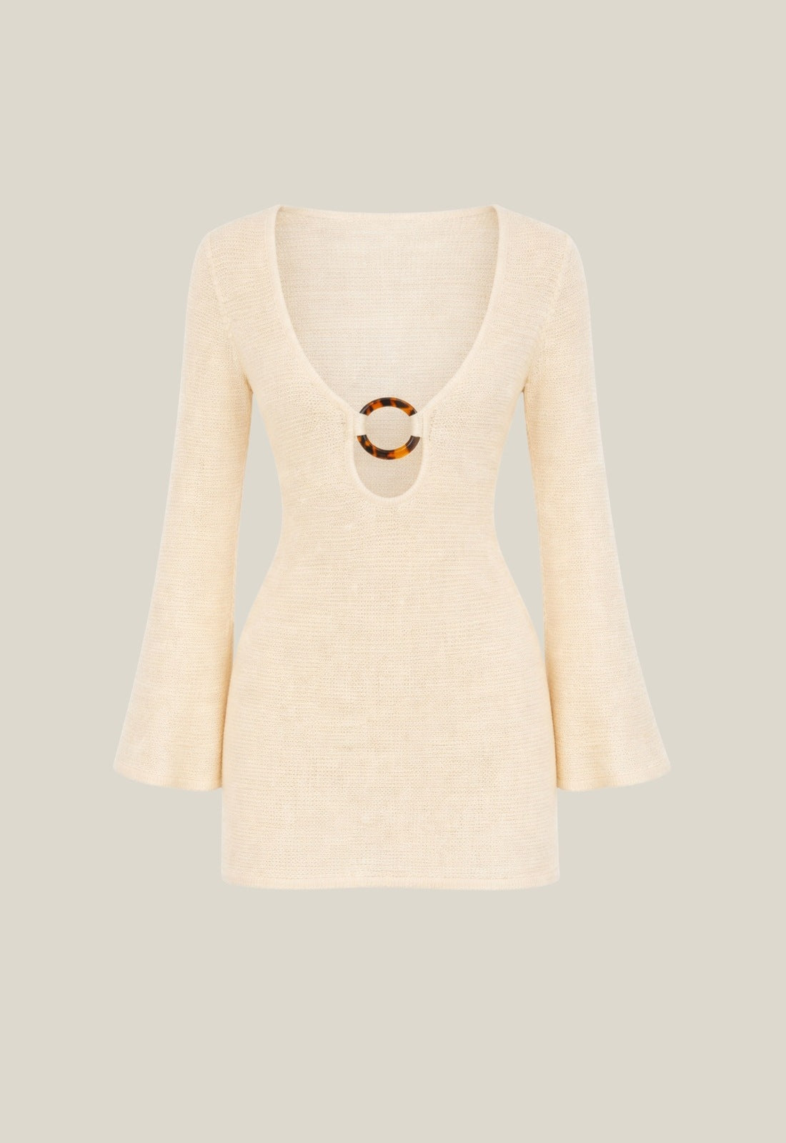 cotton maxi shirt dress Mini Penelope Dress Cream