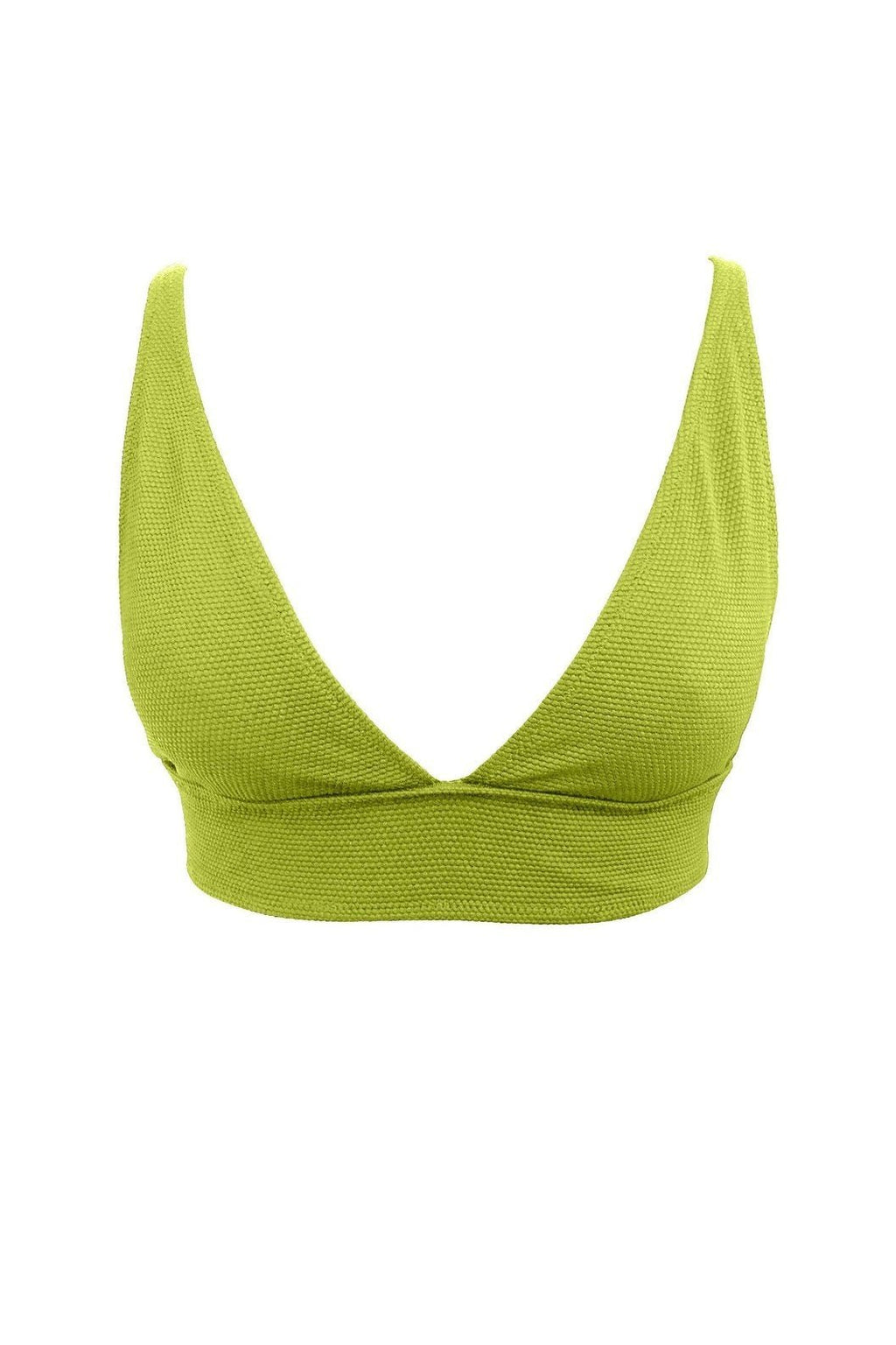 Lime Green Bikini Top Lined Bikini Top Laya Swim