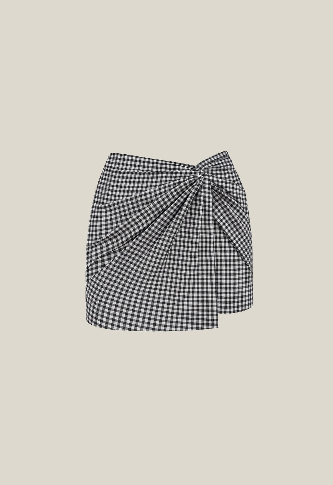 Allegra Skirt - Navy Gingham