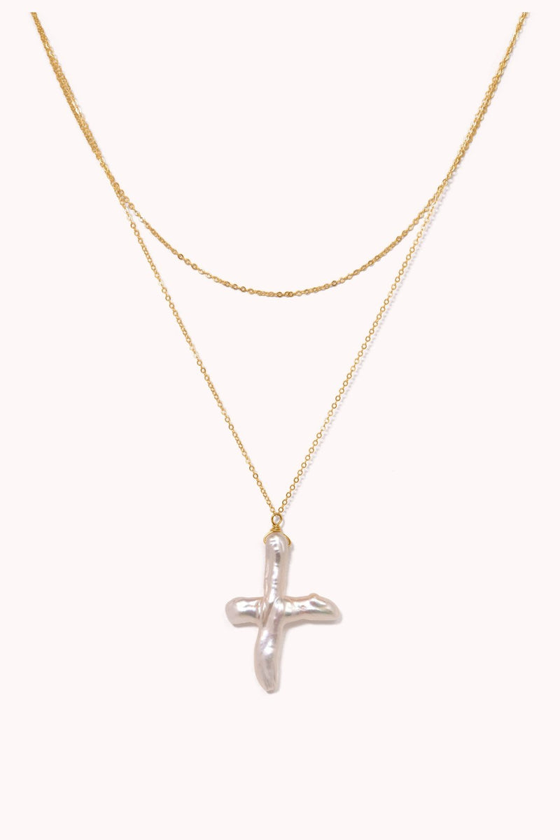 Necklace Gloria Pearl Cross