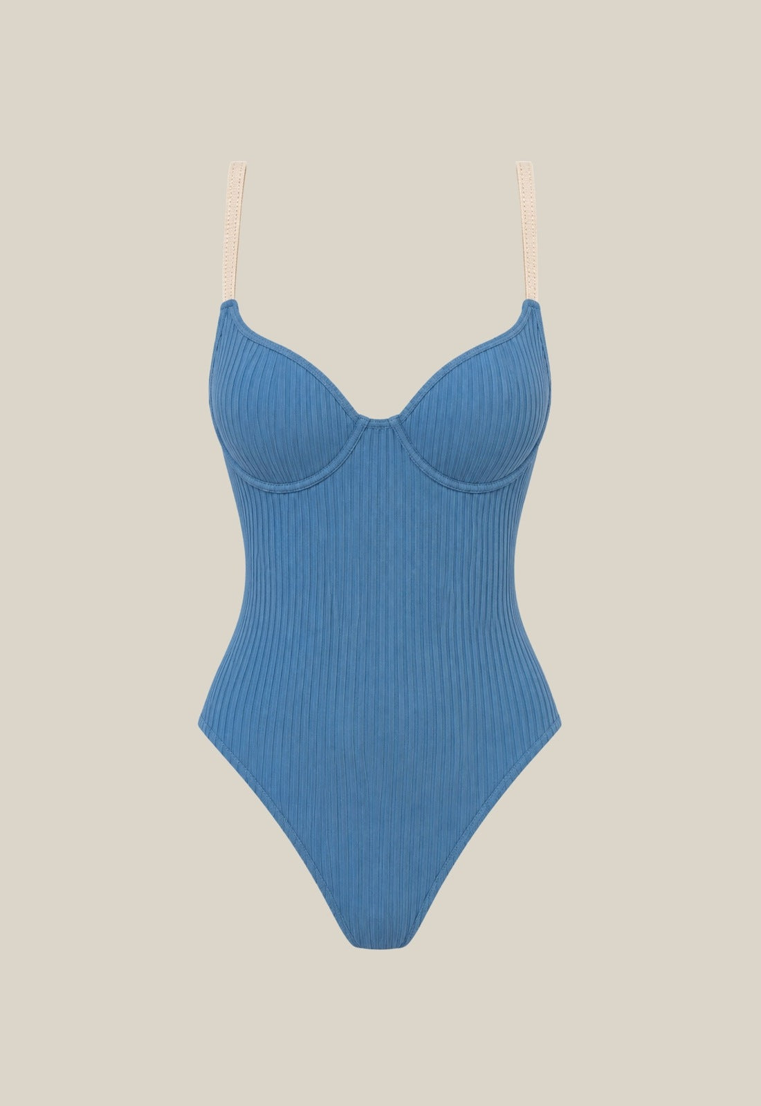 Hero - Blue Ribbed / Cream