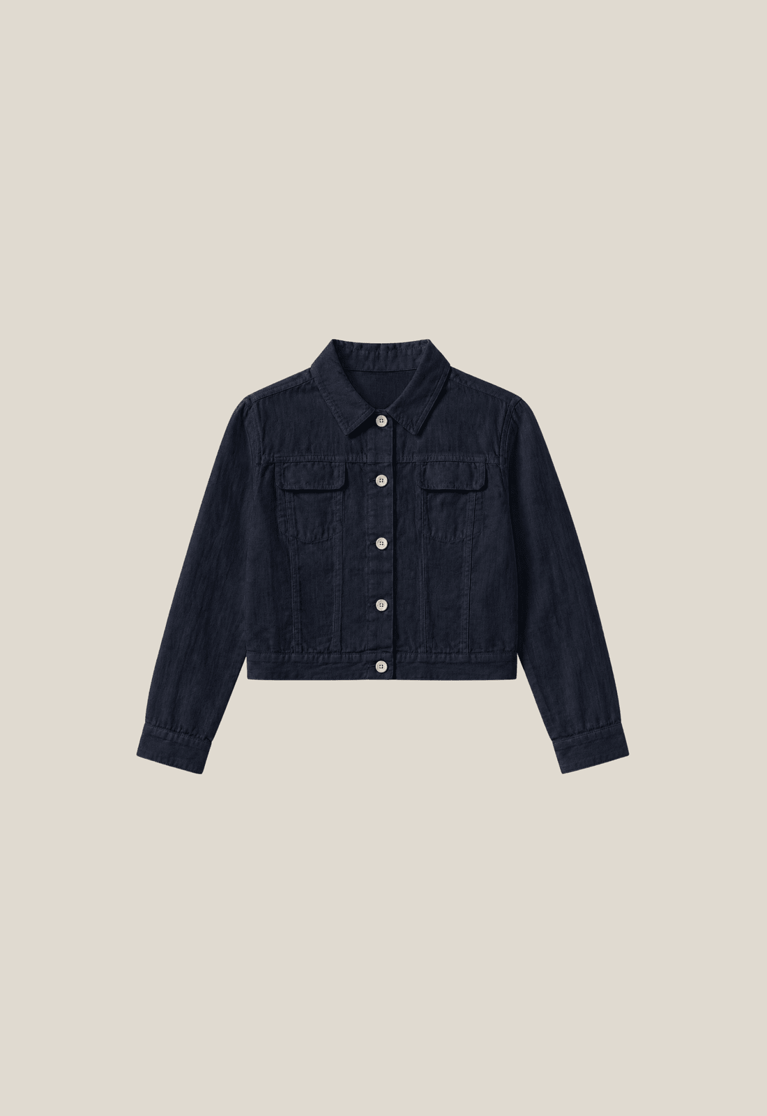 Linen Jacket - Navy