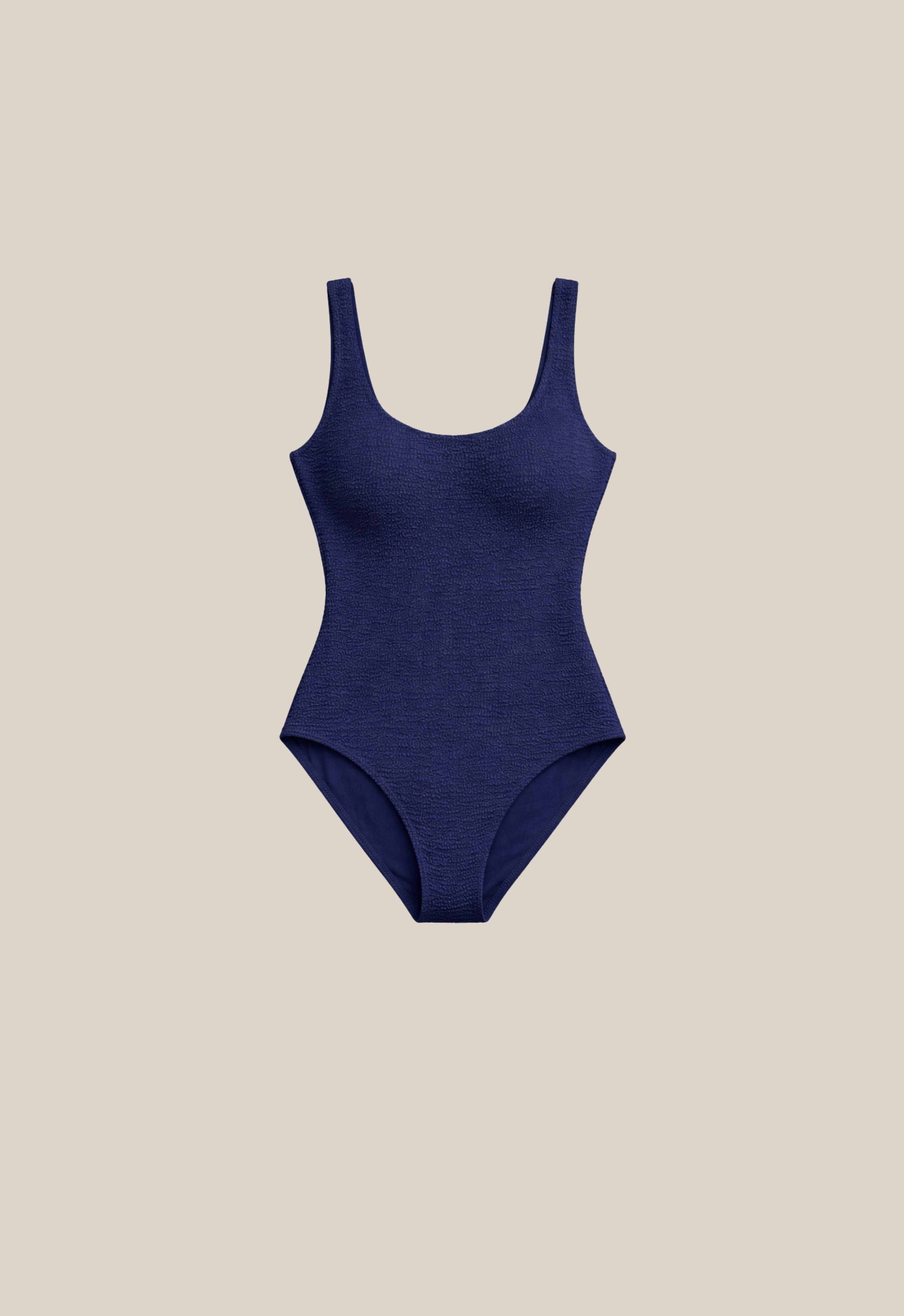 Stella One Piece - Navy Crinkle