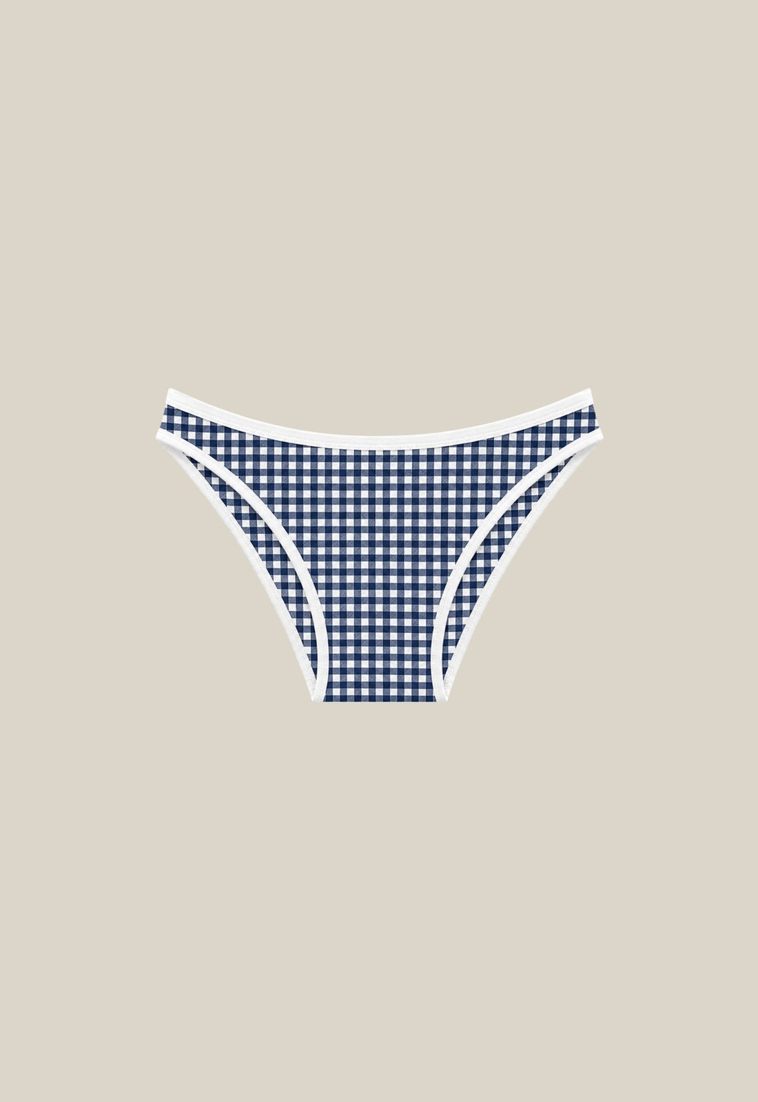 Gael Brief - Navy Gingham