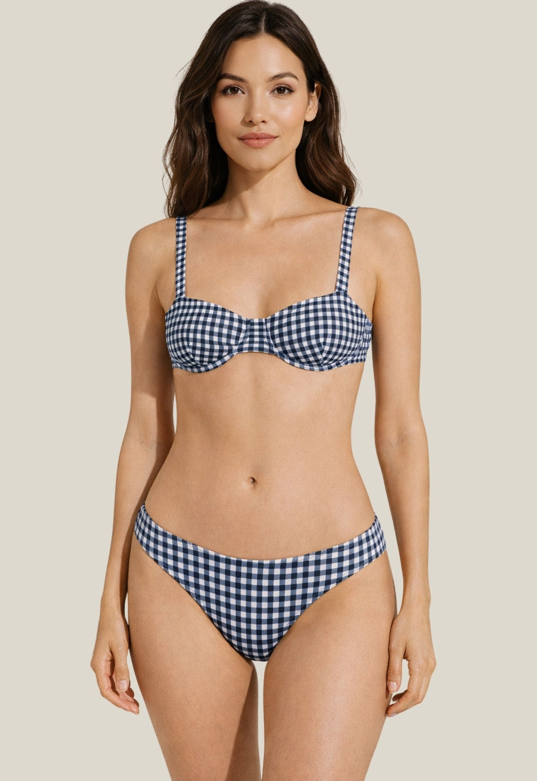Oh Darling Brief - Navy Gingham