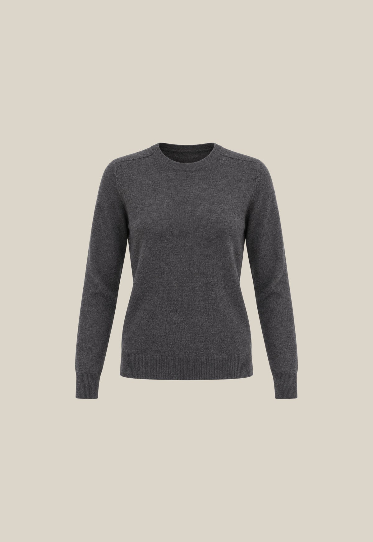 Cashmere Crew Sweater - Charcoal Grey