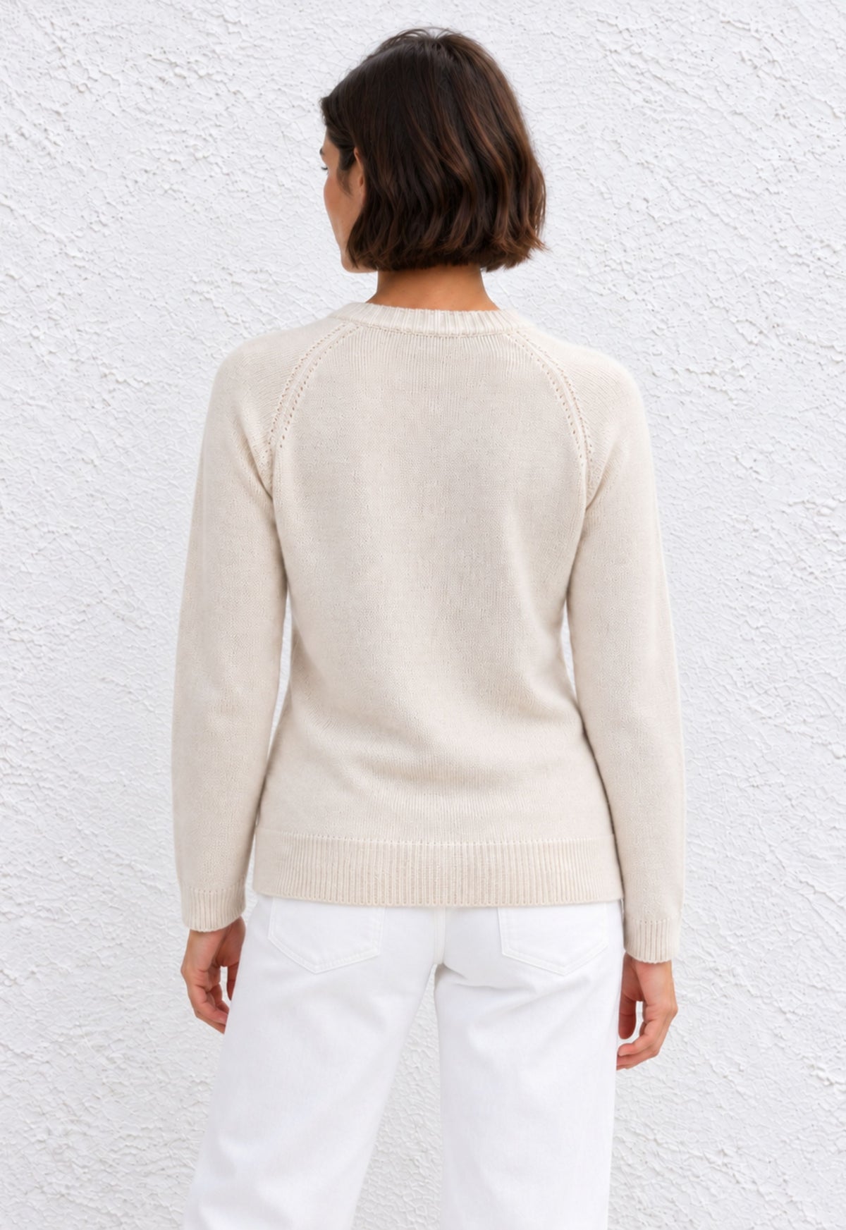 Cashmere Crew Sweater - Ivory