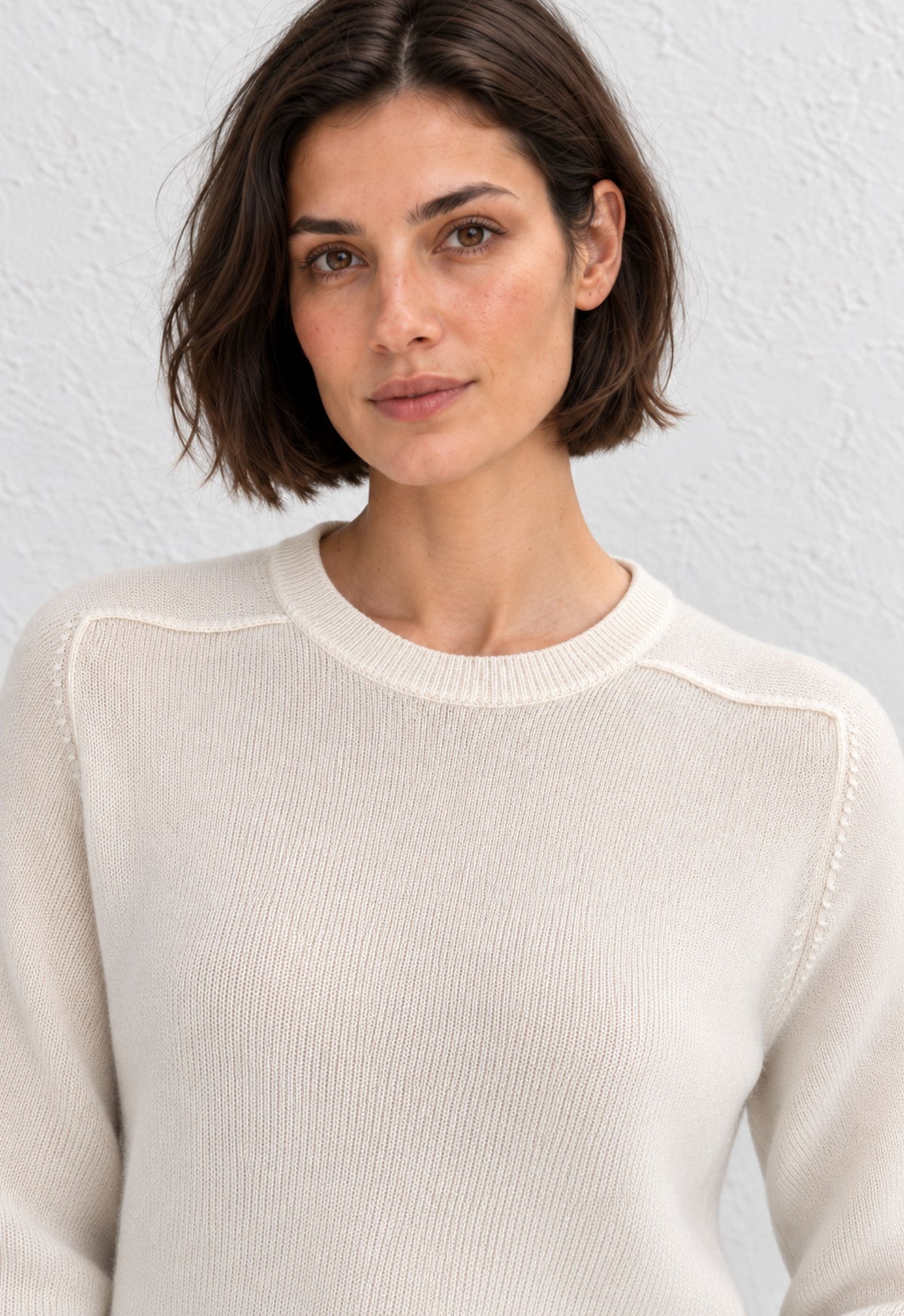 Cashmere Crew Sweater - Ivory
