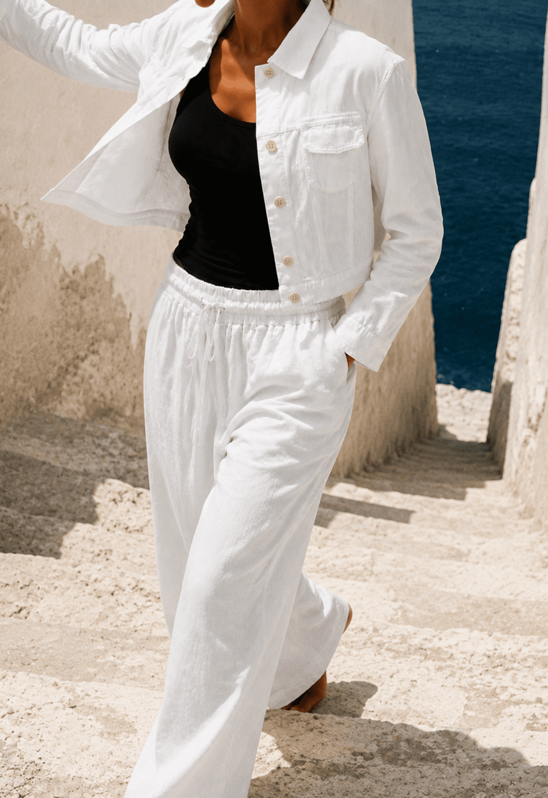 Linen Jacket - White