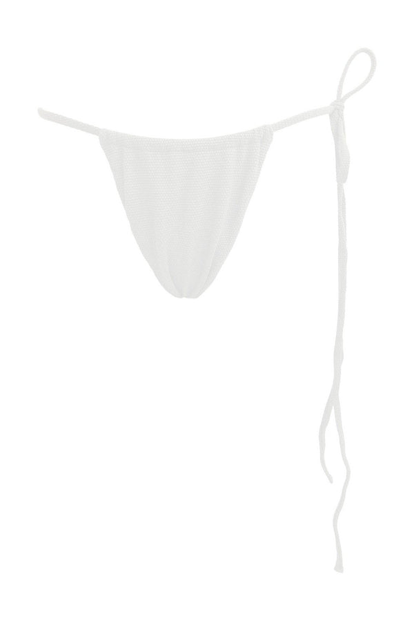 white side tie bikini bottom