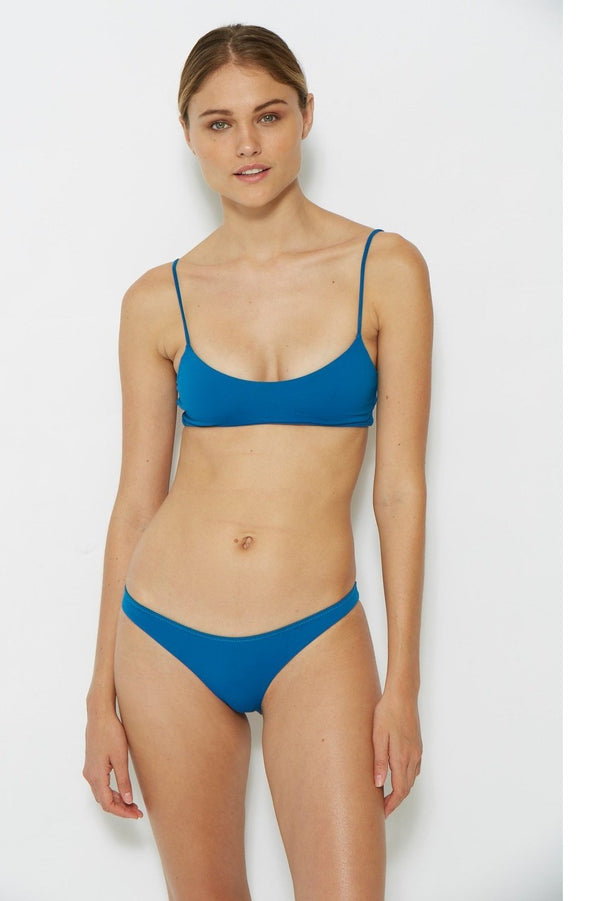 blue swimsuit bottoms