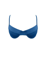 underwire bikini top blue