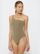 one piece swimsuit tan