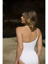 white one shoulder swimsuit