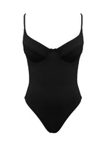 black one piece swimsuit