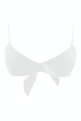 white bathing suit top