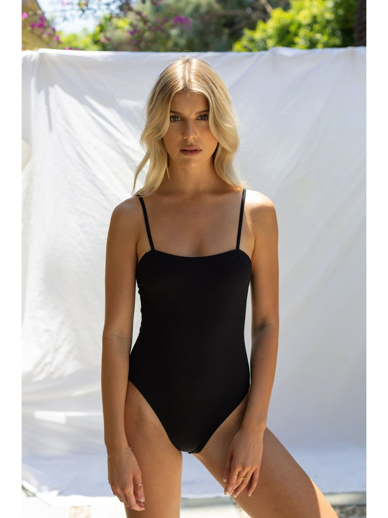 black one piece swimsuit for women