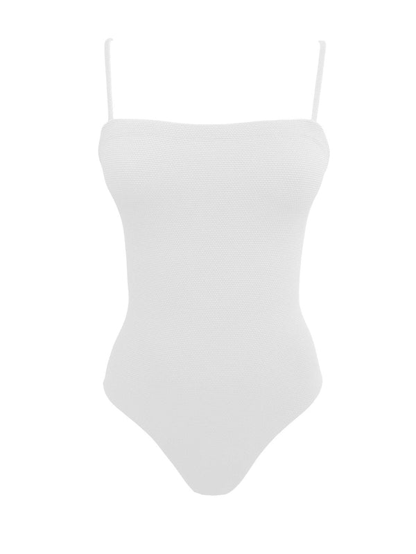 white one piece swimsuit
